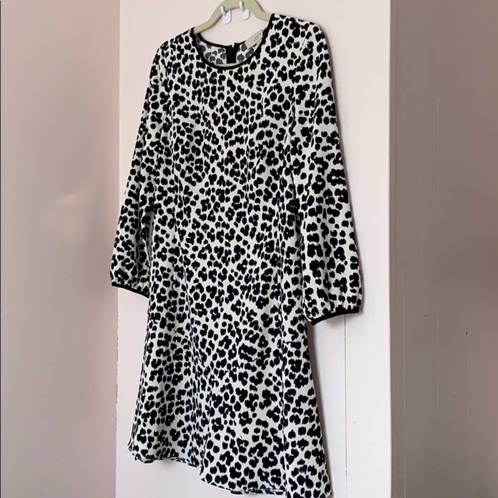 Ann Taylor Loft 4P leopard print dress!